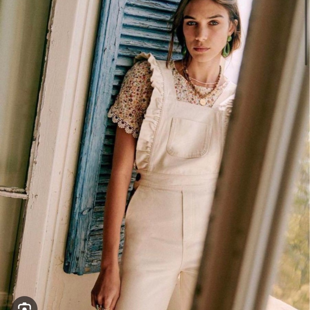 Sezane White Jumpsuit/Overalls